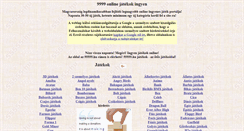 Desktop Screenshot of jatek-online.hu